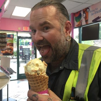 Baskin Robbins - Lookin cute w his $1.31 scoops on a cone - Ice Cream & Frozen Yogurt Near Me - Hayward, California