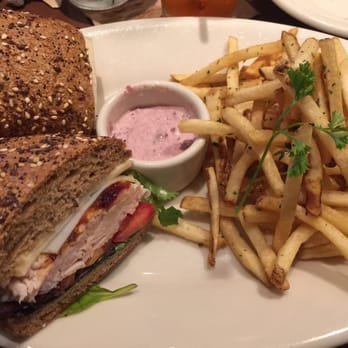 Café Bistro at Nordstrom - Citrus Turkey Sandwich, Fries and Kalamata Olive Aioli - Cafes Near Me - Cincinnati, Ohio