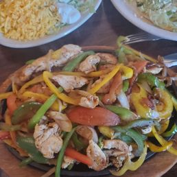 My chicken fajitas. Very good. My chicken fajitas. Very good.