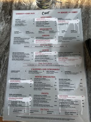 Menu photo 2 Crust Simply Italian Peoria, AZ Menu photo 2 Crust Simply Italian Peoria, AZ