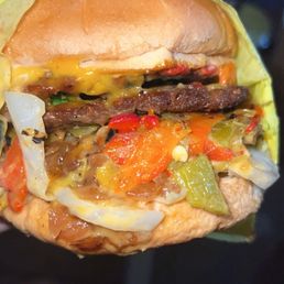 Green Chile Cheeseburger