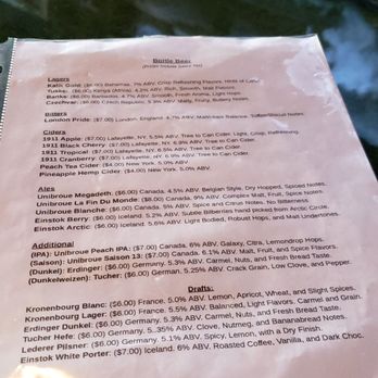 Chunk's Sports Bar - Beer menu - Sports Bars Near Me - Altamonte Springs, Florida