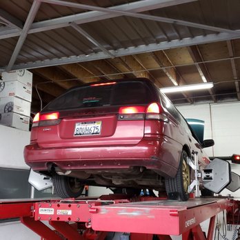 Chewerks - RHD Subaru Legacy in for alignment. - Tires Near Me - La Habra, California Chewerks - RHD Subaru Legacy in for alignment. - Tires Near Me - La Habra, California