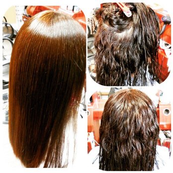 Steven Tran - Yuko Japanese Straightening before and after. - Hair Stylists Near Me - San Marcos, California