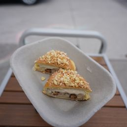a plate of food on a table