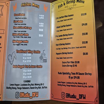 Menu photo 2 kudu Food And Grill Fort Worth, TX Menu photo 2 kudu Food And Grill Fort Worth, TX