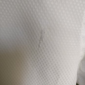Piccadilly Cleaners - Another tear in my shirt. I had worn this shirt only once before. It came back torn in several spots after I dropped it off at Piccadilly. - Laundry Services Near Me - Irvine, California