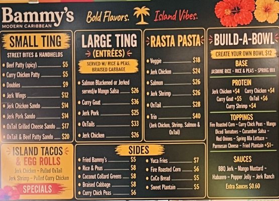 Menu photo 1 Bammy's Modern Caribbean Washington, DC, DC
