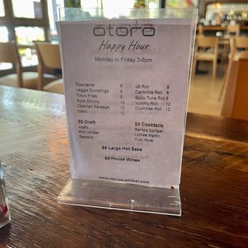 Otoro - Happy Hour - Sushi Bars Near Me - Plantation, Florida