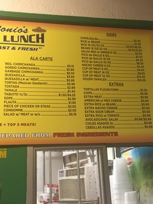 Menu photo 2 Antonio's Quick Lunch Olivehurst, CA