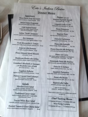 Menu photo 7 Eric's Italian Bistro Mineola, NY