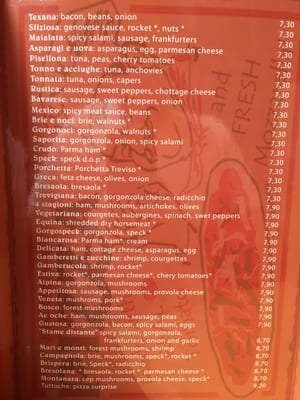 Menu photo 7 Pizzeria Ae Oche Venezia, VE Menu photo 7 Pizzeria Ae Oche Venezia, VE