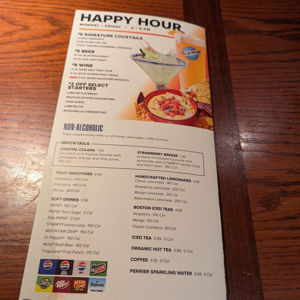Red Lobster - Beverage Menu - Seafood Near Me - Scottsdale, Arizona Red Lobster - Beverage Menu - Seafood Near Me - Scottsdale, Arizona