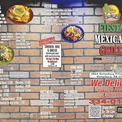 Fiesta Mexican Grill - New menu