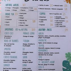 Las Robles - Menu
