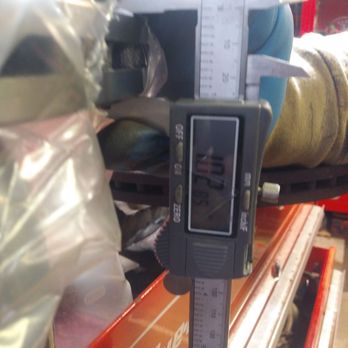 Sawchuk's Garage - This was the thickness of a brand new rotor so you can see it in comparison of my old rotor. - Auto Repair Near Me - Pottstown, Pennsylvania Sawchuk's Garage - This was the thickness of a brand new rotor so you can see it in comparison of my old rotor. - Auto Repair Near Me - Pottstown, Pennsylvania