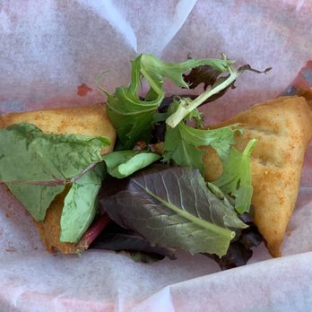 Zareen's - Chicken Memoni Samosas (2 for ~$5). - Halal Near Me - Mountain View, California Zareen's - Chicken Memoni Samosas (2 for ~$5). - Halal Near Me - Mountain View, California