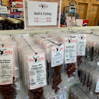 The Jerky Outlet - a display of beef and turkey - Convenience Stores Near Me - Bay City, Michigan The Jerky Outlet - a display of beef and turkey - Convenience Stores Near Me - Bay City, Michigan