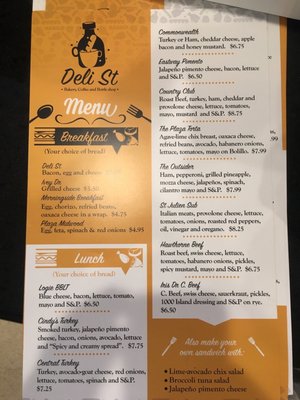 Menu photo 6 Deli St Charlotte, NC