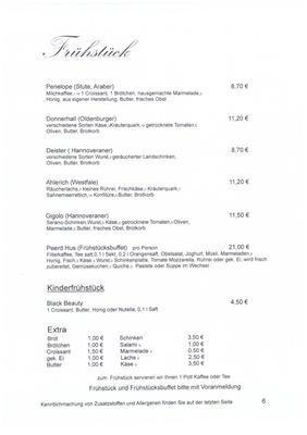 Menu photo 2 Peerd Hus Salzgitter, NI