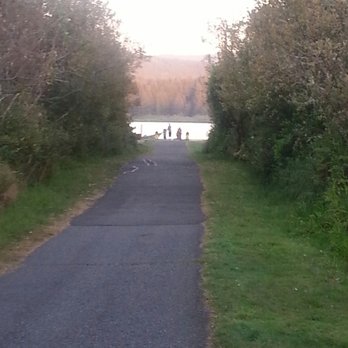 Devil's Lake State Recreation Campground - The path to the boat docks. - Campgrounds Near Me - Lincoln City, Oregon Devil's Lake State Recreation Campground - The path to the boat docks. - Campgrounds Near Me - Lincoln City, Oregon