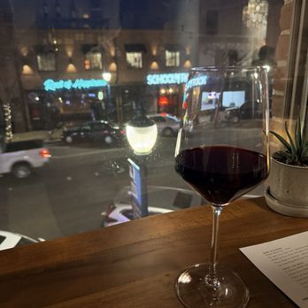 Le Tesh Wine Lounge - View from window seat overlooking Old Roseville - Wine Bars Near Me - Roseville, California