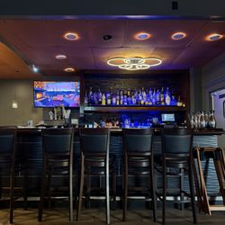 Lazeez Modern Indian flair - Inside bar! Very nicely decorated inside. Clean and spacious.