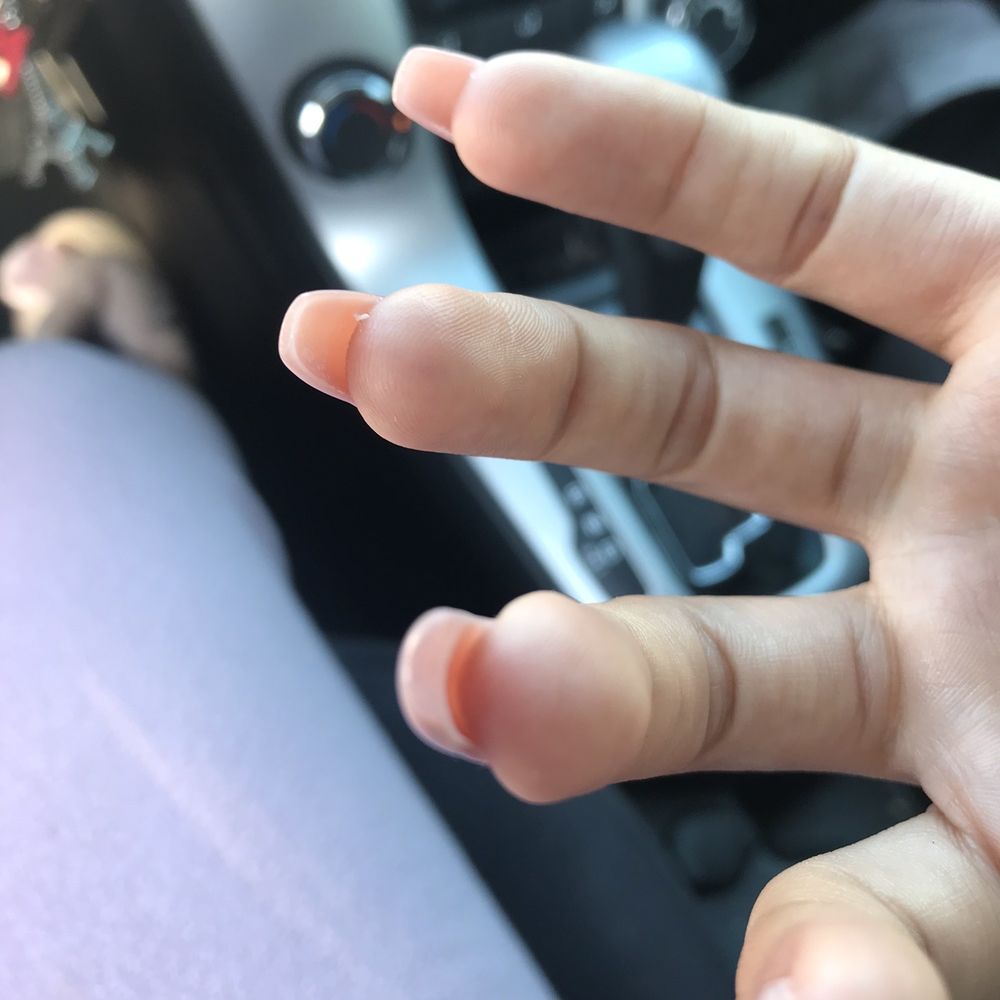 TEA Nails - My ring finger shows how thick these are - Nail Salons Near Me - Dublin, California TEA Nails - My ring finger shows how thick these are - Nail Salons Near Me - Dublin, California