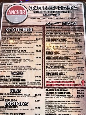 Menu photo 8 Anchor Draft House Indian Beach, NC Menu photo 8 Anchor Draft House Indian Beach, NC