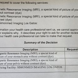Pamela Mehta, MD - Resilience Orthopedics - Rejected MRI by insurance because of lack of evidence provided after second attempt. After a month of delay.