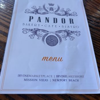 Pandor - Menú - Bakeries Near Me - Irvine, California