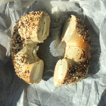 Central Park Bagel - Everything bagel with cream cheese - Bagels Near Me - Haddon Township, New Jersey
