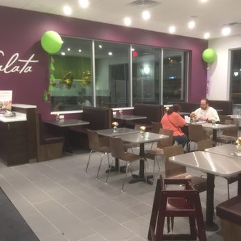 Salata - Nice dining area with sleek uptown finish, love the ample booths! - Salad Near Me - San Antonio, Texas