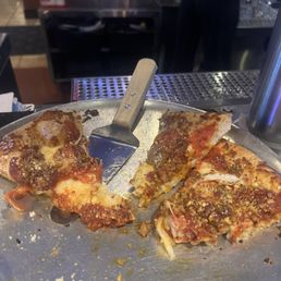 I can't finish medium pizza