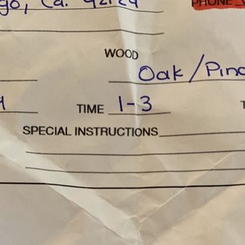 Garcia's Firewood - Receipt - Firewood Near Me - Santee, California Garcia's Firewood - Receipt - Firewood Near Me - Santee, California