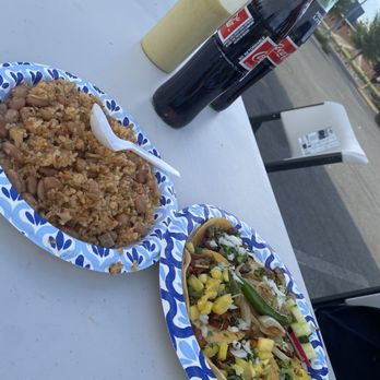 Tacos El Chivi - Rice & beans with 5 tacos and 2 cokes. - Food Trucks Near Me - Reno, Nevada Tacos El Chivi - Rice & beans with 5 tacos and 2 cokes. - Food Trucks Near Me - Reno, Nevada