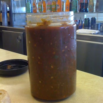 Nick's Cafe - Jar of homemade salsa. Good! Good! Good! - Diners Near Me - Los Angeles, California Nick's Cafe - Jar of homemade salsa. Good! Good! Good! - Diners Near Me - Los Angeles, California