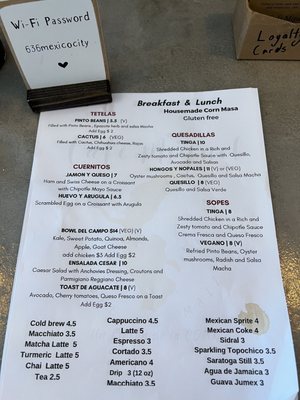 Menu photo 6 Cafe Miguel Brooklyn, NY