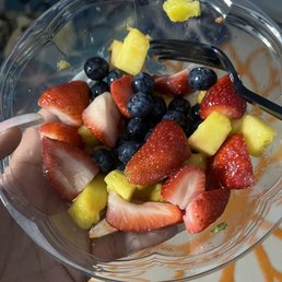 Fruit Cups ( bowl) I ate majority of it , it was so amazing I couldn't stop to take a photo until I was half way full Fruit Cups ( bowl) I ate majority of it , it was so amazing I couldn't stop to take a photo until I was half way full