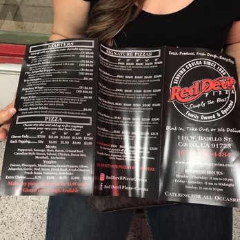 Red Devil Pizza - Front menu! - Pizza Near Me - Covina, California Red Devil Pizza - Front menu! - Pizza Near Me - Covina, California