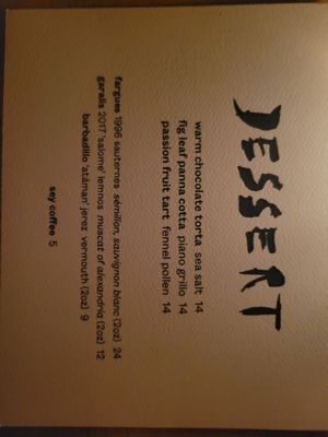 Menu photo 8 The Four Horsemen Brooklyn, NY