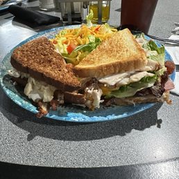 We shared our sandwiches so here is a pic with half The Jarvis on sour dough and half of The Birch on wheat. Yummy.
