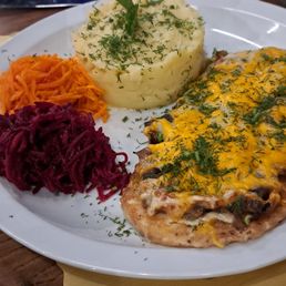 Chicken baked Ukranian style