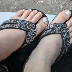 Ocean Paradise Nails & Spa - Pedicure with white polish