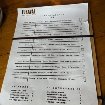 El Raval - Drink menu - Spanish Near Me - Austin, Texas El Raval - Drink menu - Spanish Near Me - Austin, Texas