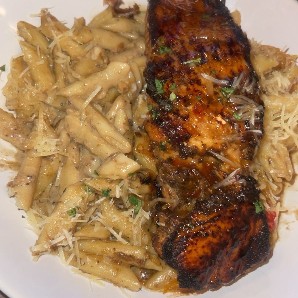 Bacchanal Junction - Jerk salmon Rasta pasta - Bars Near Me - Bloomfield, New Jersey Bacchanal Junction - Jerk salmon Rasta pasta - Bars Near Me - Bloomfield, New Jersey