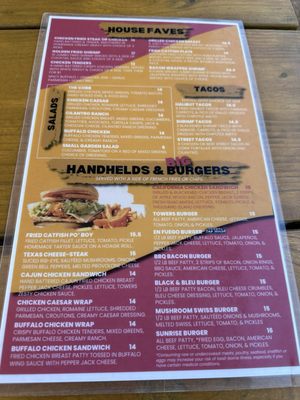 Menu photo 4 Towers Tap House Little Elm, TX