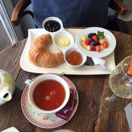 The Vanessa Paradis breakfast, without the OJ, which we already drank The Vanessa Paradis breakfast, without the OJ, which we already drank