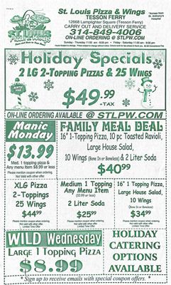 Menu photo 1 St. Louis Pizza & Wings Sappington, MO Menu photo 1 St. Louis Pizza & Wings Sappington, MO