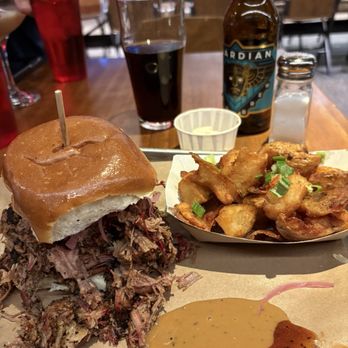 Mabel's BBQ - Mr Beef sandwich and a side of fried potatoes - Barbeque Near Me - Cleveland, Ohio Mabel's BBQ - Mr Beef sandwich and a side of fried potatoes - Barbeque Near Me - Cleveland, Ohio